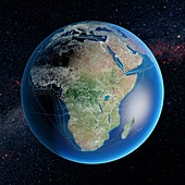 Human presence over Africa at night