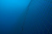 Fishing net underwater