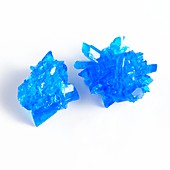 Hydrated copper sulphate crystals