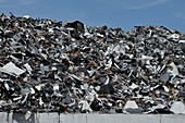 Electronics scrap at recycling centre