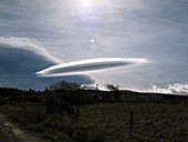 Flying saucer cloud