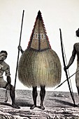 1827 New Ireland native sprit costume PNG