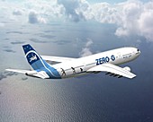 Zero-G Airbus aircraft,artwork