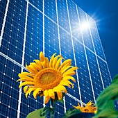 Solar power,conceptual artwork