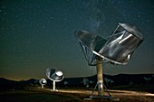 Allen Telescope Array at night