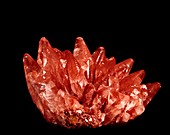 Pink calcite crystals
