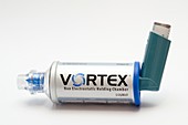 Vortex inhaler spacer