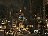 Alchemist's workshop,historical artwork