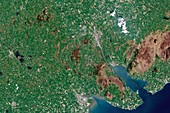 Ring of Gullion,satellite image