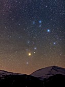 Scorpius over the Alps