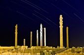 Star trails over Persepolis