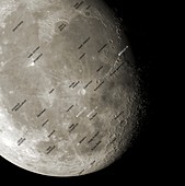 The Moon from space,artwork
