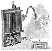 Dimmer lamp electrics,19th century