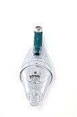 Asthma inhaler with spacer device