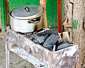 Charcoal stove,Mozambique