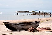 Traditional makoro boat,Malawi