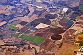 Agricultural fields from the air,Africa