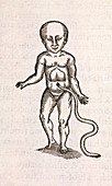 Newborn baby,16th century