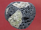 Basalt and olivine pebble