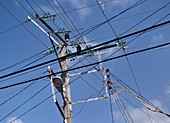 Overhead transmission lines,Cuba