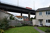 Housing estate next to M5 flyover