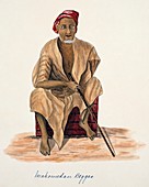 Muslim beggar,19th-century India