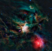Rho Ophiuchi nebulae,infrared image