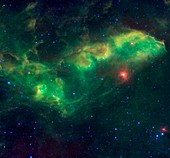 Jabbah star and nebulae,infrared image