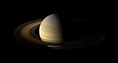Saturn equinox,Cassini image