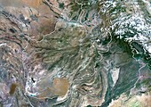 Afghanistan,satellite image