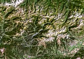 Andorra,satellite image
