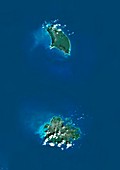 Antigua and Barbuda,satellite image
