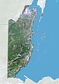 Belize,satellite image