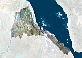 Eritrea,satellite image