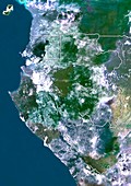 Gabon,satellite image