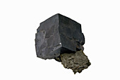 Galena crystal,an ore of Lead