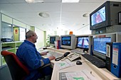 Chemical industry control room