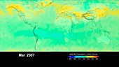 Global carbon dioxide levels,2007
