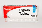 Pack of digoxin tablets