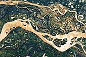Parana River,Argentina,ISS image