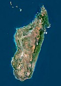 Madagascar,satellite image