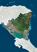 Nicaragua,satellite image