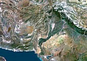 Pakistan,satellite image