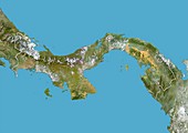 Panama,satellite image