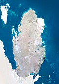 Qatar,satellite image