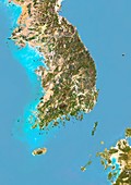 South Korea,satellite image