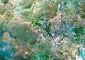 South Sudan,satellite image