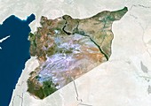 Syria,satellite image