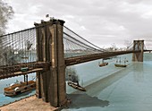 Brooklyn Bridge,USA,artwork