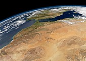 North-western Africa,satellite image
